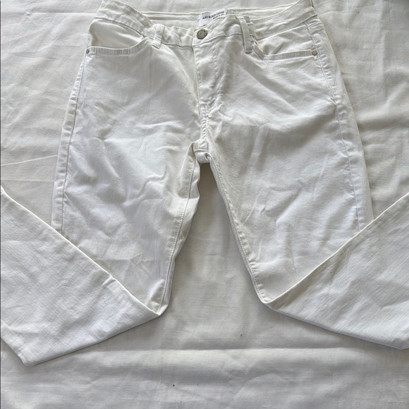 Just Black Denim White Straight Jeans Classic Style - Picture 1 of 4